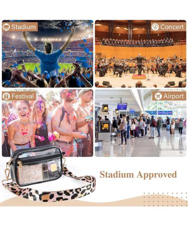 HULISEN Clear Crossbody Bag - Stadium Approved Transparent Purse for Women & Men - Buy Online on GoSupps.com
