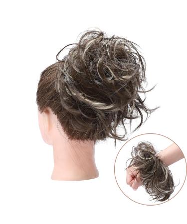 Tess Hair Tie for Voluminous Messy Buns | 45g Rubber Band | Chocolate Brown to Blonde - Perfect for Women & Girls - Buy Online on GoSupps.com