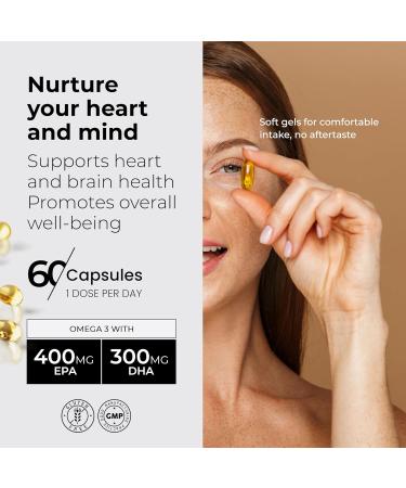 Michelle Peiret Fish Oil Softgels & Vitamin C Blend Premium Vitamin C Powder & Omega-3 Protocol Energy Boosting Vegan Gluten-Free (1-Month Supply) - Buy Online on GoSupps.com