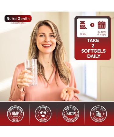 Astaxanthin Supplement with Omega-3 Vitamin E & Lutein 60 Capsules for Super Antioxidant Support Energy Boost Mental Clarity & Eye/Skin Care Triple-Action Formula (Powerful Antioxidant Complex) - Buy Online on GoSupps.com