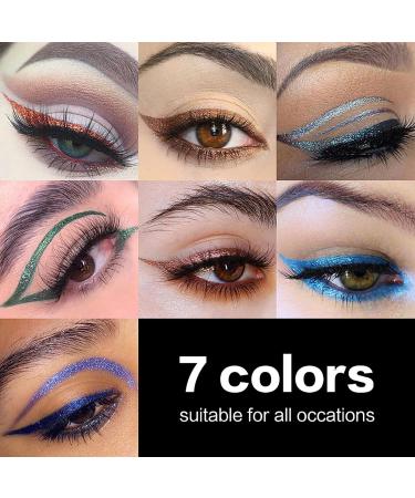 Eyeliner Eye Liner Liquid - Shimmer Eye Liner Long Lasting Waterproof Eyeliner Fine Nib Precise Outline for Eye Makeup Uaxiu - Buy Online on GoSupps.com