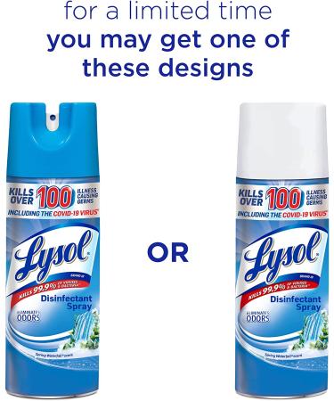 Lysol Disinfectant Spray 12.5 Fl Oz - Spring Waterfall Scent - Buy Online on GoSupps.com