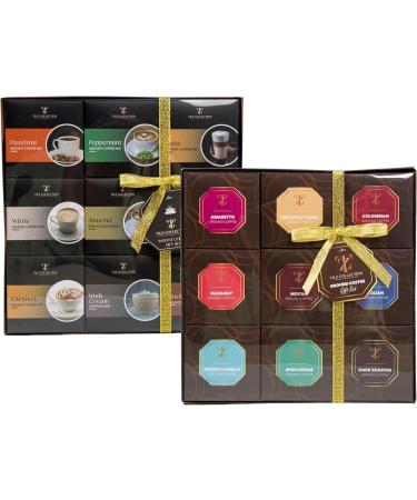 Coffee Gifts - Ground Coffee & Instant Coffee Bundle Gift Sets Coffee Gifts For Men Women Flavours Includes Hazelnut French Vanilla Irish Italian Peppermint White Mocha Cinnamon Almonds Ground & Instant - Buy Online on GoSupps.com