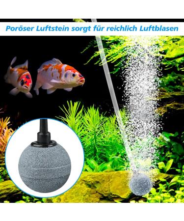 Super Quiet Aquarium Air Pump 35 dB - Soarfly Oxygen Pump with Check Valve & Accessories - Energy Efficient Mini 1.3W - Buy Online on GoSupps.com