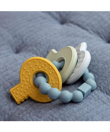 Buy Little Dutch 2006121 Silicone Key Teether - Blue | Safe Durable & Perfect for Teething | International Shipping Available - Buy Online on GoSupps.com