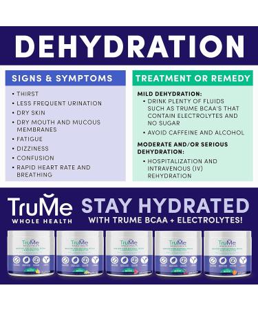 TruMe Natural BCAA Powder with Electrolytes - Vegan Sour Watermelon Post Workout Supplement - Sugar & Gluten Free - Muscle Recovery & Hydration - 30 Servings - Buy Online on GoSupps.com