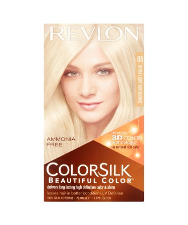 Revlon ColorSilk Beautiful Color 05 Ultra Light Ash Blonde 1 ea (Pack of 12)