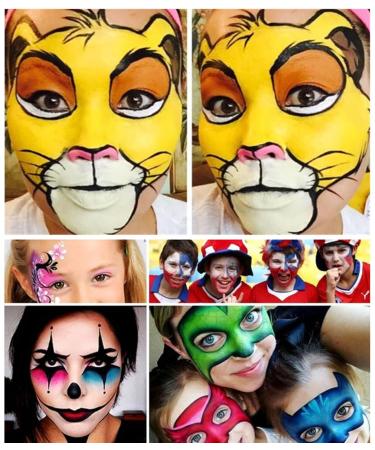 Go Ho Yellow Face Paint Stick - Water Based Non-Toxic Washable Yellow Body Paint for Halloween Cosplay & SFX Makeup - Full Coverage for Adults & Children - Buy Online on GoSupps.com