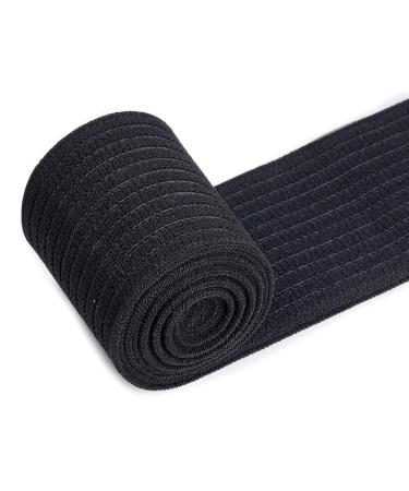 Rbenxia 4-Pack Adjustable Black Calf Compression Bandage Sleeve - Knee Support Wraps for Joint Pain Relief & Sports Performance - Buy Online on GoSupps.com