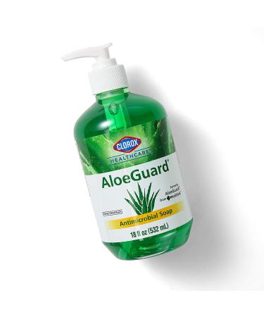 Clorox Healthcare AloeGuard Antimicrobial Soap 18oz | Aloe Vera Hand Soap for Healthcare Professionals | Soothing & Moisturizing Everyday Handwash - Buy Online on GoSupps.com