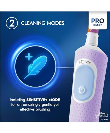 Oral-B Pro Kids Electric Toothbrush Gift Set | Disney Princess Stickers | Kid-Friendly Sensitive Mode | Ages 3+ | Purple | UK Plug - Buy Online on GoSupps.com
