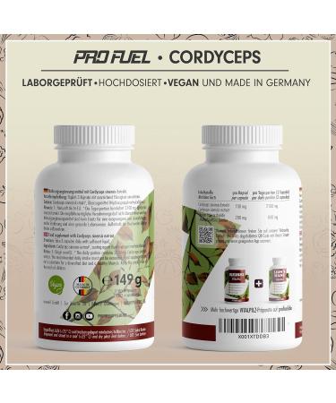 Premium Cordyceps Capsules 180x - 2100mg Vital Fungus Extract | High-Quality Cordyceps Sinensis with 40% Bioactive Polysaccharides - Boost Energy & Immune Support - Buy Online on GoSupps.com