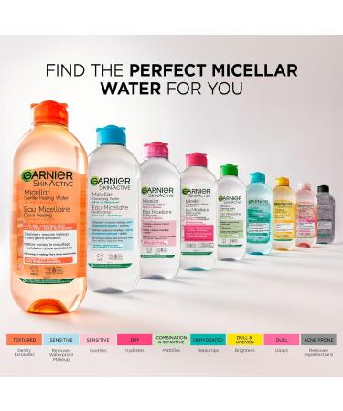 Garnier Gentle Peeling Micellar Water and Face Cleanser with 1% PHA and Glycolic Acid Face Exfoliant Facial Cleanser and Makeup Remover 400ml - Buy Online on GoSupps.com