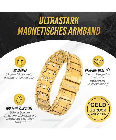 Magnetrx Titan Magnet Hardship for Men | Triple Strength Magnetic Tape with High-Quality Folding Cap & Adjustable Length - SIST TOOL (Gold) - Buy Online on GoSupps.com