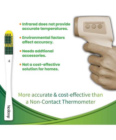 NexTemp Ultra Single-Use Thermometers 12-Pack - Superior Accuracy & Infection Control for Businesses, Schools, First-Aid, Home & Travel - Buy Online on GoSupps.com