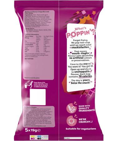 Snack-a-Jacks BBQ Crispies 5x19G (Case of 6) (Pack of 2) - Buy Online on GoSupps.com