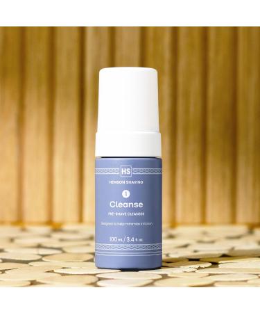Henson Shaving Pre-Shave Cleanser Barber Formulated Skin Friendly Hydrating Facial Cleanser to Remove Dirt & Oil 3.4oz Cruelty Free Prepares Skin for a Smooth Irritation Free Shave - Buy Online on GoSupps.com
