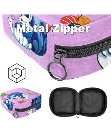 Stylish Menstruation Pad Bag with Zipper - Women's Tampon & Napkin Collection Bag | Perfect for Easter - Color 7 - Buy Online on GoSupps.com