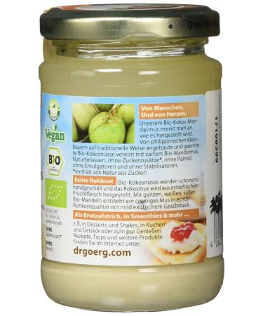Dr. Goerg Premium Organic Coconut Almond Butter - 200g | Healthy Vegan & Natural Delight for International Shipping - Buy Online on GoSupps.com