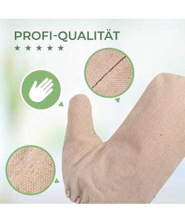 Massage Hand Shoes - 100% Linen Cotton Peeling Massage for Skin Care | Dry & Wet Use | International Shipping - Buy Online on GoSupps.com