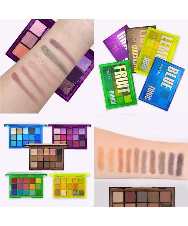 Blue Tonic 15-Color Matte Glitter Eyeshadow Palette | Highly Pigmented, Long-Lasting Makeup for Daily Party Looks - Buy Online on GoSupps.com