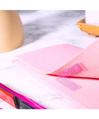 Glamza Hair Straightener Mat & Pouch - Made from Heat Resistant Safety Felt - Ideal for Home & Travel (Pink) - Buy Online on GoSupps.com