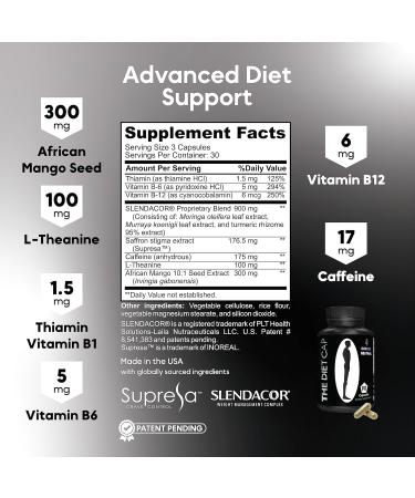 Kaitamin Diet Cap - Herbal Supplement for Energy Regulation & Weight Management - 90 Capsules with Slendacor, Supresa, Moringa, Curcuma & Saffron Extract - Buy Online on GoSupps.com