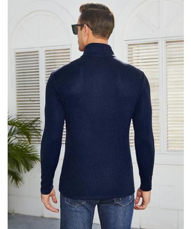 TURETRENDY Men's Blue Quarter Zip Muscle T-Shirt - Size XL - Buy Online on GoSupps.com