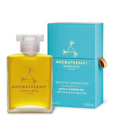 Aromatherapy Associates Revive Morning Bath & Shower Oil 55ml - Essential Oil Cleanser with Juniper Berry Grapefruit & Neroli