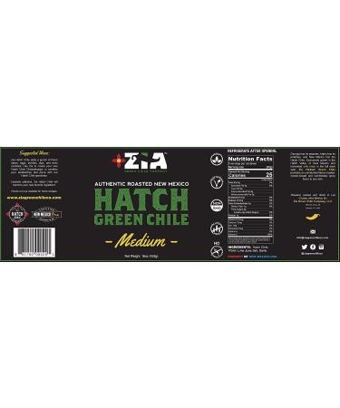 Zia Green Chile Company Original Flame-Roasted Hatch Green Chiles - 6 Pack, Medium Heat - Perfect for Salsas, Stews & More. Vegan & Gluten-Free - Buy Online on GoSupps.com