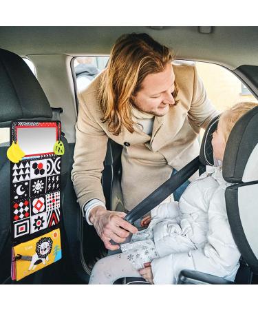 Leadstar Baby Mirror & Crackling Fabric Book | Black & White Contrast Toys for Newborns 0-6 Months - Buy Online on GoSupps.com