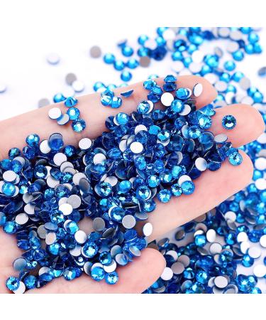 576PCS Capri Blue Rhinestones & Nail Crystals - SS30 (6.4mm & 6.5mm) for Stunning Nail Art | International Shipping - Buy Online on GoSupps.com