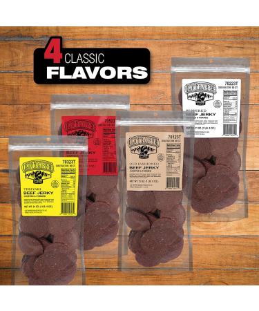 Old Trapper Hot & Spicy Double Eagle Beef Jerky | Traditional Style Real Wood Smoked | 1 Bag (80 Pieces) - Buy Online on GoSupps.com