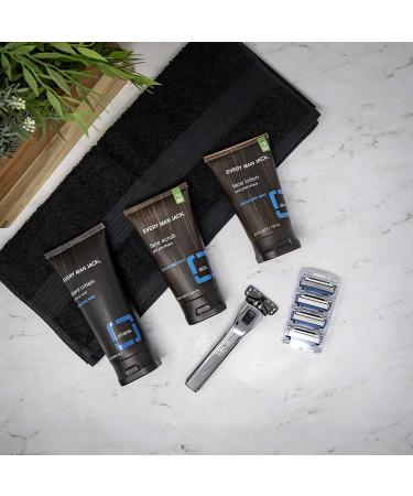 Every Man Jack Natural Menthol Face Scrub for Men - Exfoliate, Clean & Prep for Shaving - 5 oz - Buy Online on GoSupps.com