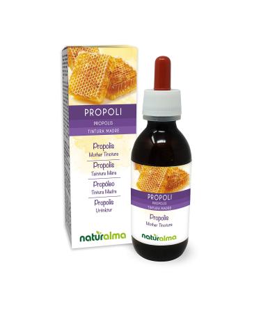 Propolis (Propolis) Resin Alcohol-Free Mother Tincture Naturalma | Liquid Extract Drops 120 ml | Food Supplement Alcohol-free 120 ml (Pack of 1) - Buy Online on GoSupps.com