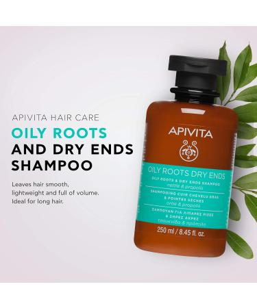 Apivita Shampoo for Oily Roots & Dry Ends - Hydrating Repairing & Volume Boosting Formula for Men & Women with Honey Aloe & Rosemary - 8.45 Fl Oz - Buy Online on GoSupps.com