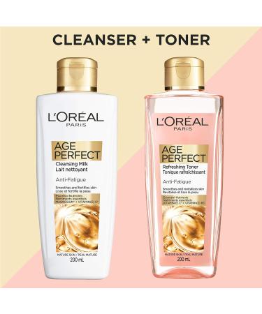 L'Oreal Paris Age Perfect Face wash cleansing Milk Vitamin C 200 Ml 200 Milliliters - Buy Online on GoSupps.com