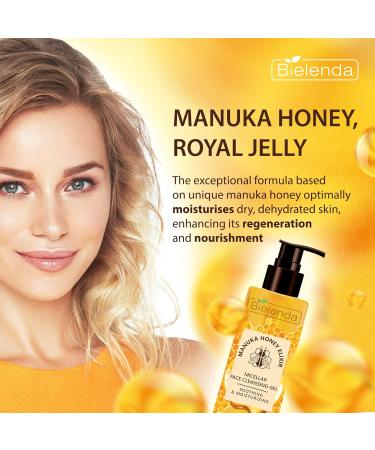 Buy Bielenda Manuka Honey Micellar Face Cleansing Gel - Best International Shipping - Gentle & Effective Cleansing - Buy Online on GoSupps.com