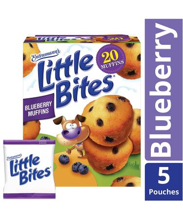 Entenmann's Little Bites Blueberry Mini Muffins - 20 Count, Real Blueberries Included - Buy Online on GoSupps.com