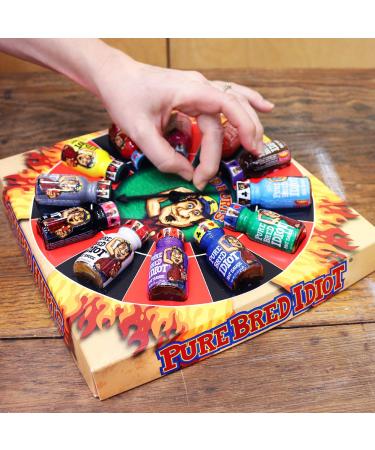 Ass Kickin' Pure Bred Idiot Hot Sauce Roulette Game - 12-Pack Gourmet Gag Gift Set | Perfect Spicy Challenge for Men - Buy Online on GoSupps.com