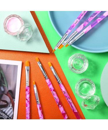 10 Piece Nail Design Manicure Care Tools + 3 Piece Clear Dappen Dish Cup + 7 Piece Acrylic Nail Brush Set for DIY Nail Art - Perfect for Christmas & Halloween Gifts - Buy Online on GoSupps.com