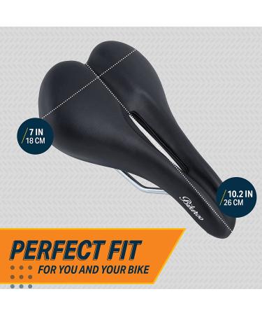 Bikeroo Memory Foam Bike Seat - Comfortable Saddle for Men and Women - Compatible with Peloton, Stationary, Mountain, Road, & Exercise Bikes - Sport Foam Cushion for Enhanced Comfort - Buy Online on GoSupps.com