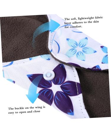 Womens Bamboo Charcoal Reusable Cloth Panties - 7pcs Set with Storage Bag | Menstrual Pad Liner Washable Fabric for Women - Buy Online on GoSupps.com