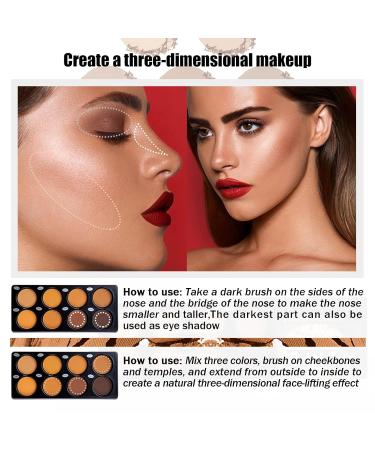 Beteligir 8-Color Powder Contour Palette | Cosmetics Contouring & Highlighting Kit for Flawless Makeup - Buy Online on GoSupps.com