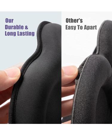 Onaez Sleep Mask for Women & Men - 2023 Improved 3D Nose Channel Design 100% Light-Blocking Soft Contoured Eye Mask for Yoga & Travel - Buy Online on GoSupps.com