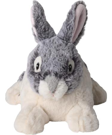 Warmies Rabbit Heat Cushion & Soft Toy - 25cm 700g with Millet Lavender Filling | Grey & White | International Shipping Available - Buy Online on GoSupps.com