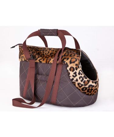 PillowPrim Dog Bag Carrier for Small and Medium Dog Puppy Cat for Walking - Size SL - 26 90 Cheetah