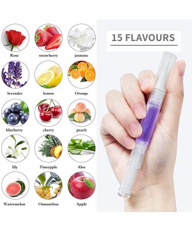 15pcs Fruity Cuticle Oil Pens for Nail Moisturization - Nail Treatment with Soft Brush - 10 Scents - Nail Nourishment & Repair - Buy Online on GoSupps.com