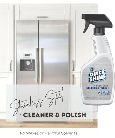 Quick Shine Stainless Steel Cleaner & Polish 24oz 6Pk | Streak-Free Shine & Grime Removal | Non-Abrasive pH Neutral for Appliances & Furnishings - Shop Internationally - Buy Online on GoSupps.com