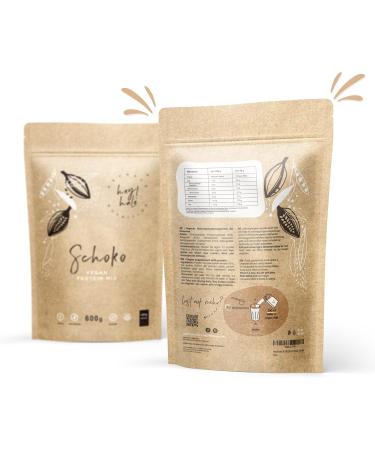 Heyhale Vegan Protein Chocolate 600g | 100% Plastic-Free | Plant-Based Pea & Rice Protein | Vegan Protein Powder - Buy Online on GoSupps.com